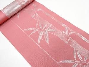 アンティーク　竹笹模様織り出し八寸帯地反物